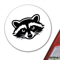 Aufkleber Waschbär Silhouette 10cm Sticker