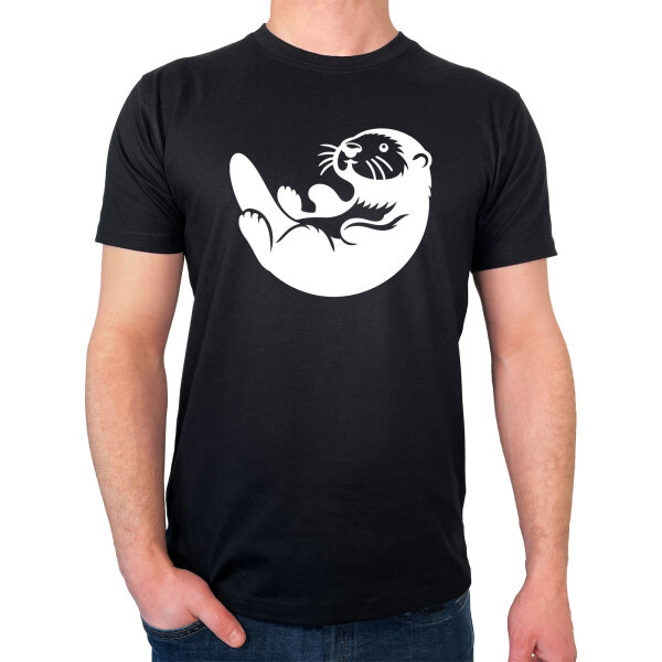 Herren T-Shirt Otter Silhouette Größe S-3XL
