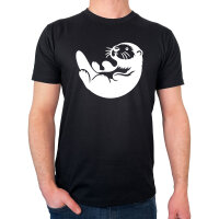 Herren T-Shirt Otter Silhouette Größe S-3XL