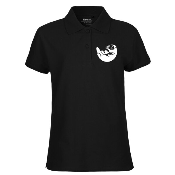 Damen Polo Shirt Otter Silhouette Größe XS-XXL