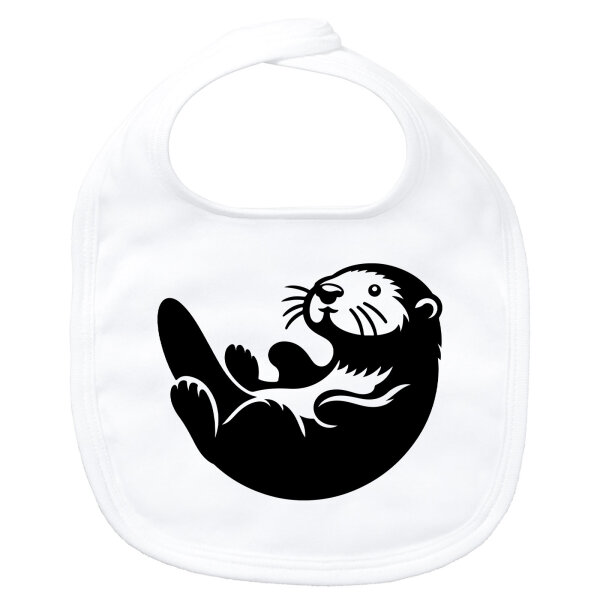 Baby Lätzchen Otter Silhouette