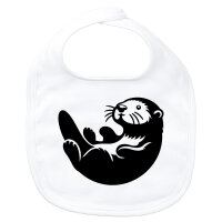 Baby Lätzchen Otter Silhouette