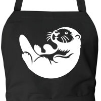 Schürze Otter Silhouette
