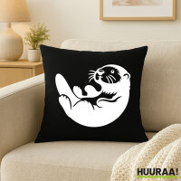 Kissen Otter Silhouette 40x40cm