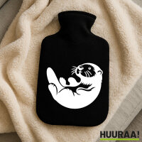 Wärmflasche Otter Silhouette