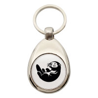 Schlüsselanhänger Otter Silhouette