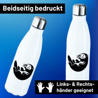 Edelstahl-Trinkflasche Otter Silhouette 500ml Wasserflasche