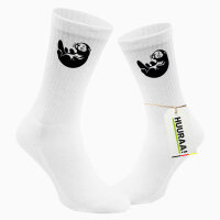 Socken Otter Silhouette Größe 37/46 White Motiv Tennissocken