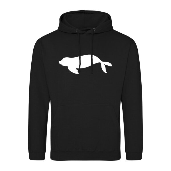 Unisex Hoodie Robbe Silhouette Größe S-3XL