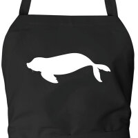 Schürze Robbe Silhouette