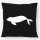 Kissen Robbe Silhouette 40x40cm