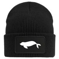 Beanie Robbe Silhouette Black Mütze