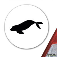 Aufkleber Robbe Silhouette 10cm Sticker