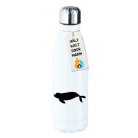 Edelstahl-Trinkflasche Robbe Silhouette 500ml Wasserflasche