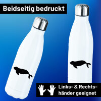 Edelstahl-Trinkflasche Robbe Silhouette 500ml Wasserflasche