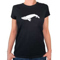 Damen T-Shirt Wal Silhouette Größe XS-XXL