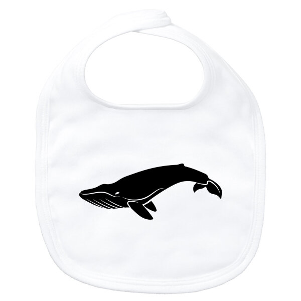 Baby Lätzchen Wal Silhouette