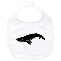 Baby Lätzchen Wal Silhouette