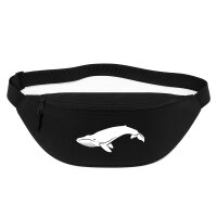 Bauchtasche Wal Silhouette 2,5 Liter Black Crossbody Bag
