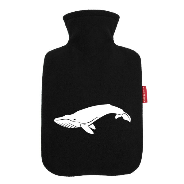 Wärmflasche Wal Silhouette
