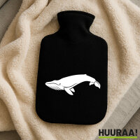 Wärmflasche Wal Silhouette