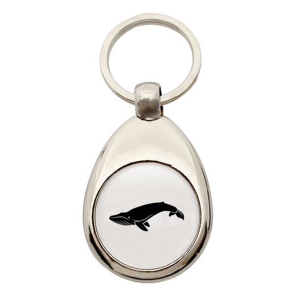 Schlüsselanhänger Wal Silhouette