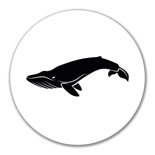 Aufkleber Wal Silhouette 10cm Sticker