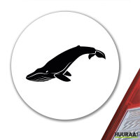 Aufkleber Wal Silhouette 10cm Sticker