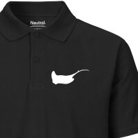 Damen Polo Shirt Rochen Silhouette Größe XS-XXL