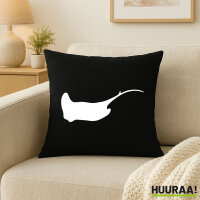Kissen Rochen Silhouette 40x40cm