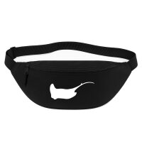 Bauchtasche Rochen Silhouette 2,5 Liter Black Crossbody Bag