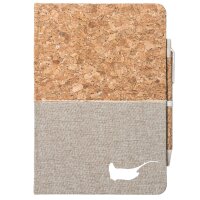 Notizbuch Rochen Silhouette 80 Blatt inkl. Kugelschreiber