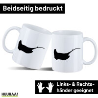 Kaffeetasse Rochen Silhouette 330ml