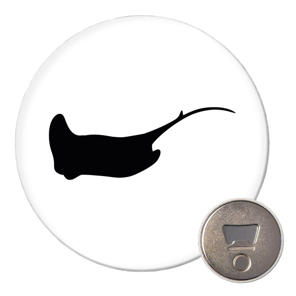 Magnet Rochen Silhouette 59mm Kühlschrankmagnet Flaschenöffner