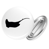 Button Rochen Silhouette Anstecker