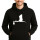 Unisex Hoodie Klapperstorch mit Baby Silhouette Größe S-3XL