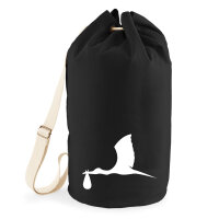 Seesack Klapperstorch mit Baby Silhouette 20 Liter...