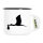 Emaille Tasse Klapperstorch mit Baby Silhouette 300ml Vintage Emaille Becher