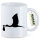 Kaffeetasse Klapperstorch mit Baby Silhouette 330ml