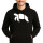 Unisex Hoodie Schildkröte Silhouette Größe S-3XL