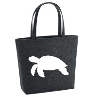 Filzshopper Schildkröte Silhouette 22 Liter