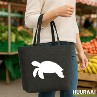 Filzshopper Schildkröte Silhouette 22 Liter