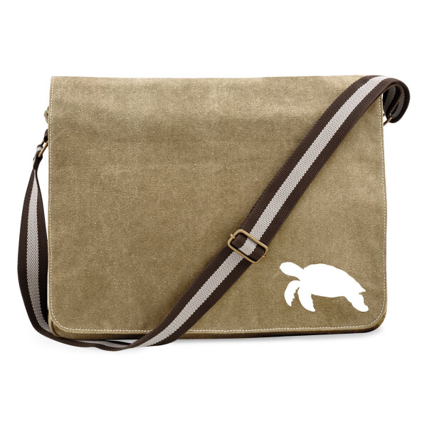 Umhängetasche Schildkröte Silhouette 14 Liter