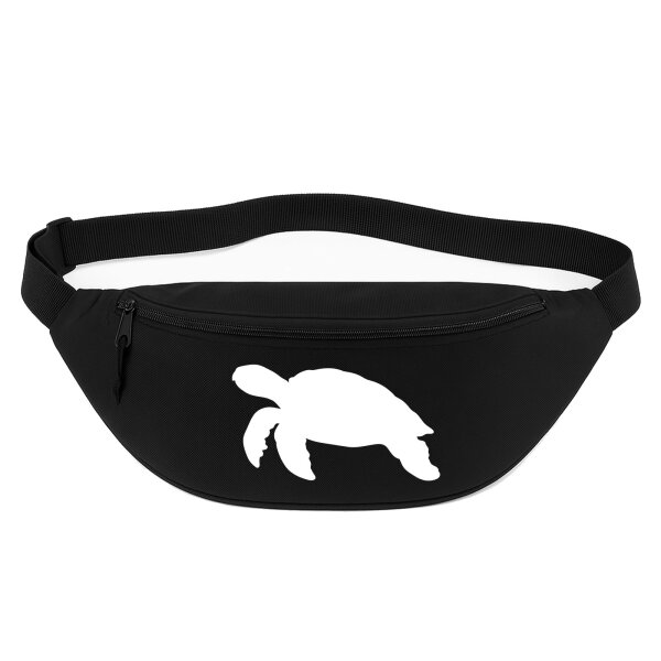 Bauchtasche Schildkröte Silhouette 2,5 Liter Black Crossbody Bag