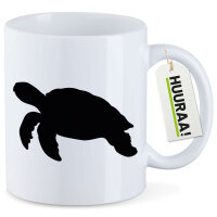 Kaffeetasse Schildkröte Silhouette 330ml