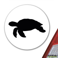 Aufkleber Schildkröte Silhouette 10cm Sticker