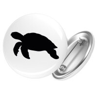 Button Schildkröte Silhouette Anstecker