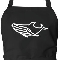 Schürze Blauwal Silhouette