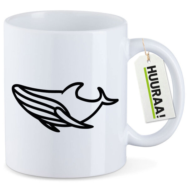 Kaffeetasse Blauwal Silhouette 330ml