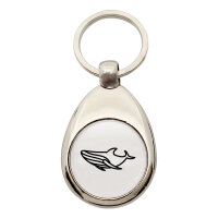 Schlüsselanhänger Blauwal Silhouette